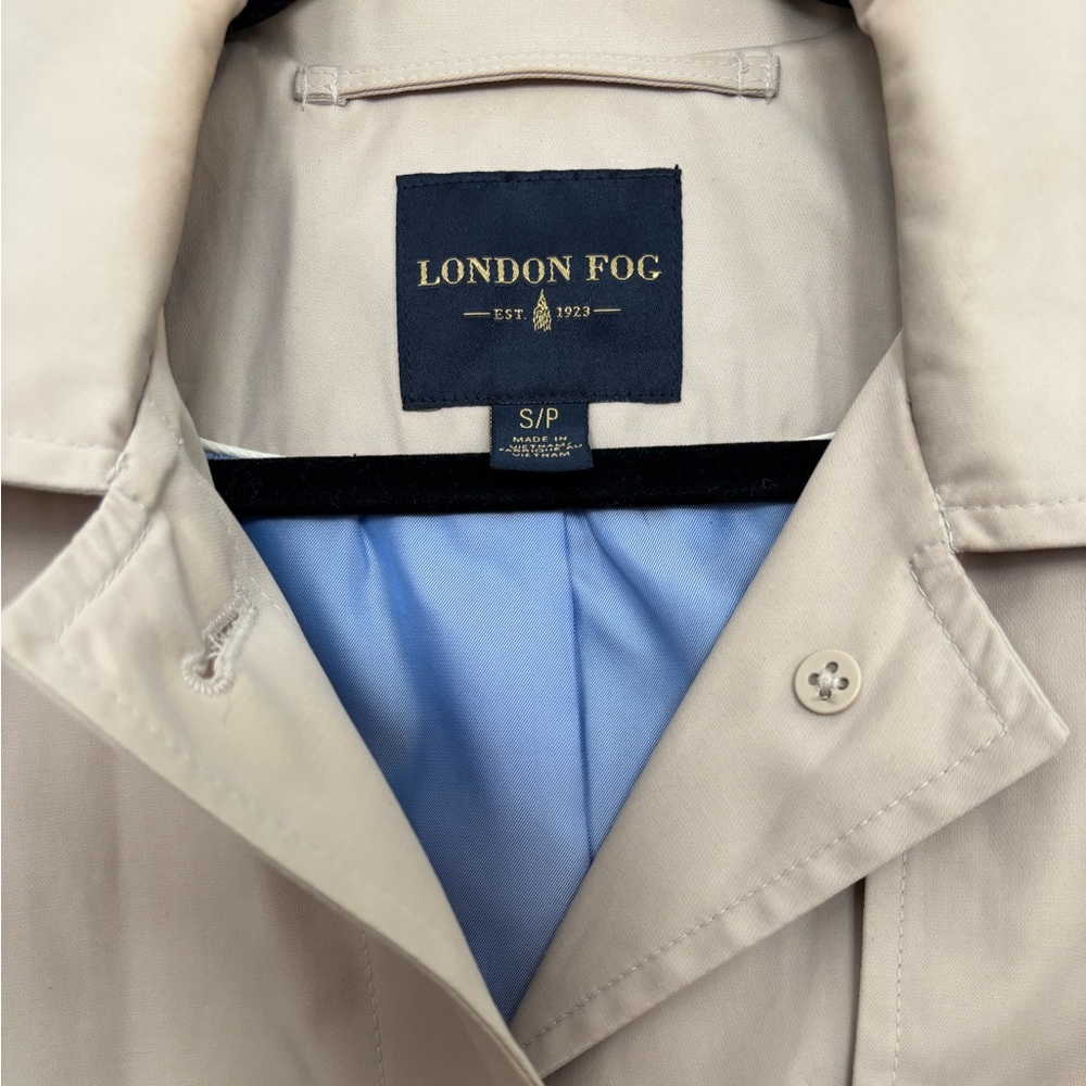 London Fog Tan Trench Coat - Picture 8 of 10